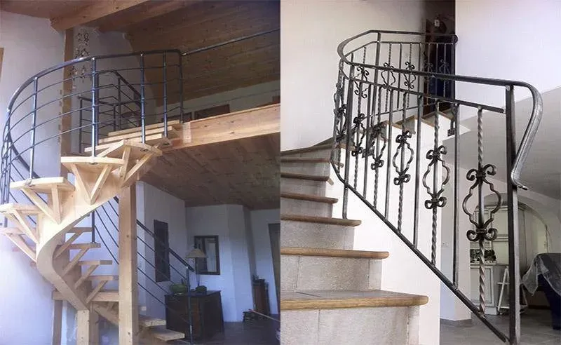 escaliers à Barcelonnette